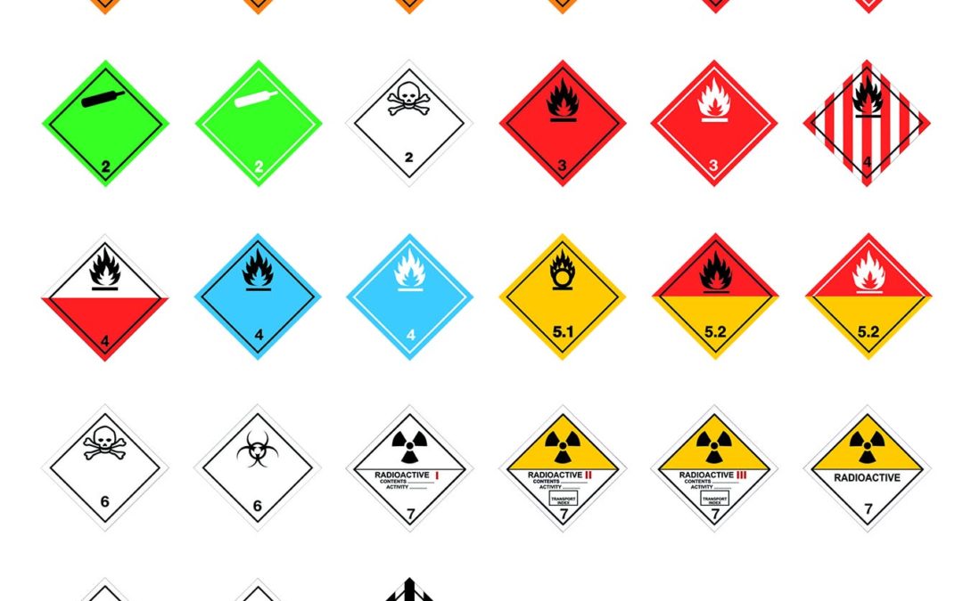 Classes of hazard with dangerous goods