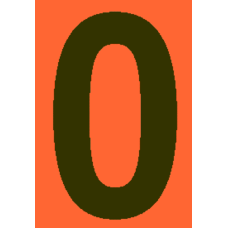 Kleebis "number 0"