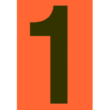 Kleebis "number 1"