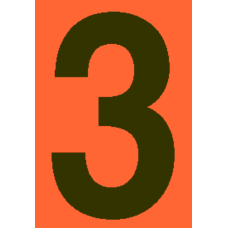 Kleebis "number 3"