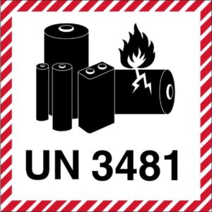 Markeering "UN3481"