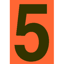 Kleebis "number 5"