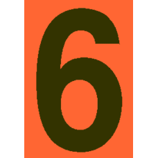 Kleebis "number 6"