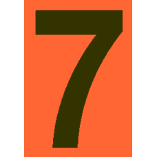 Kleebis "number 7"