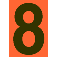 Kleebis "number 8"