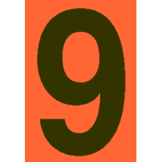 Kleebis "number 9"